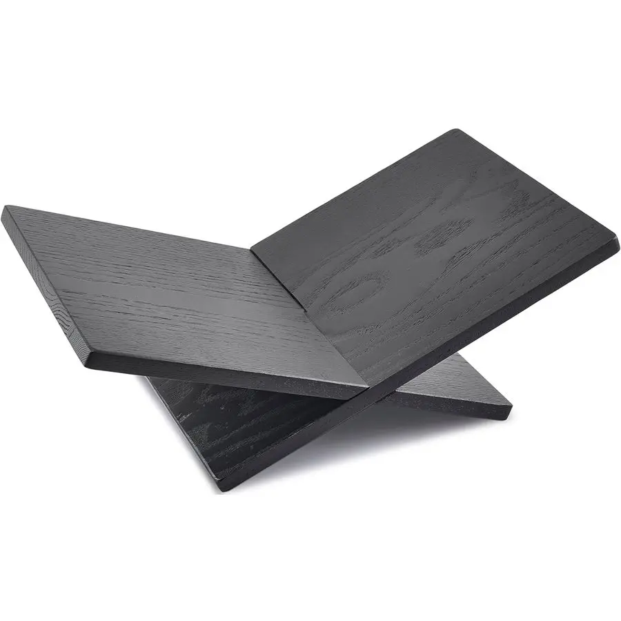 Solid Wood Book Stands Cross Frame Black Oak Wooden Book Holder, Open Bookstand for Display and Reading, Suitable for Art, Bible
Solid Wood Book Stands Cross Frame Black Oak Wooden Book Holder, Open Bookstand for Display and Reading, Suitable for Art, Bible