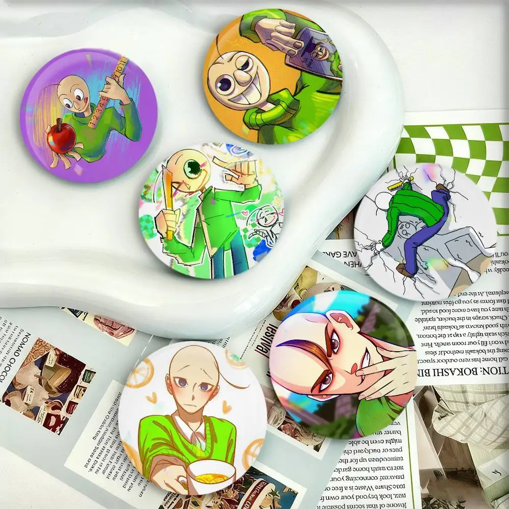 Game B-Baldi funny Badges 25 32 44 58 75 mm Round Fans Collect Friends Gifts Brooch Souvenir
Game B-Baldi funny Badges 25 32 44 58 75 mm Round Fans Collect Friends Gifts Brooch Souvenir