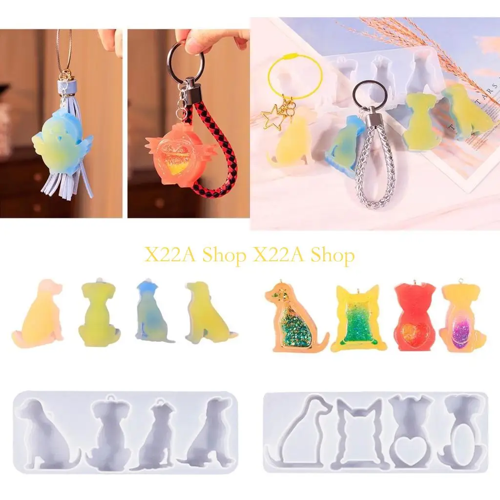 Unique Dog Shaped Resin Molds Animal Series Silicone Mold for Keychain Pendant Earrings Jewelry Making DIYs Craft Casting Tool
Unique Dog Shaped Resin Molds Animal Series Silicone Mold for Keychain Pendant Earrings Jewelry Making DIYs Craft Casting Tool