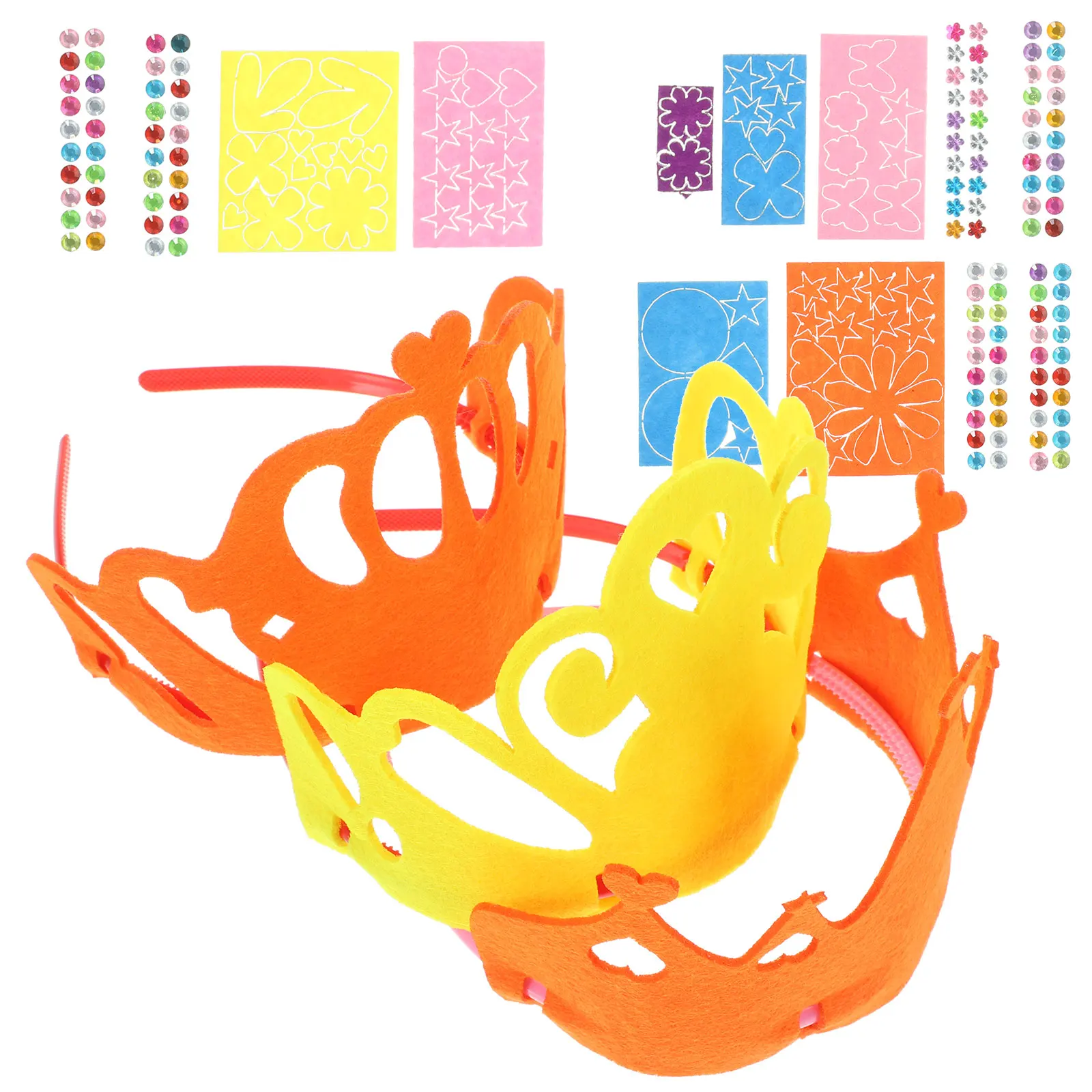 6 set Birthday Kit Crown Headband Kids Girls Non-woven Bright Durable Party Crowns For Kids Accessories Hair Craft
6 set Birthday Kit Crown Headband Kids Girls Non-woven Bright Durable Party Crowns For Kids Accessories Hair Craft