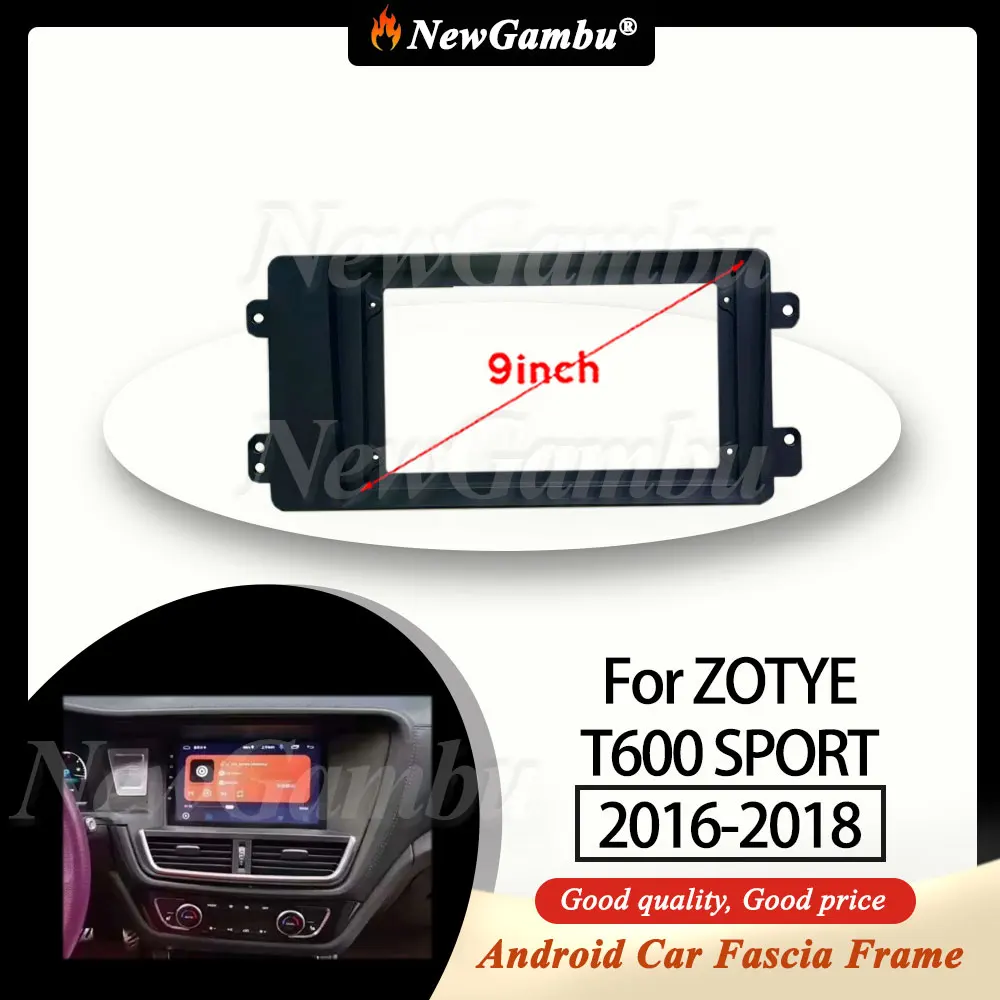 Новая 9-дюймовая радиоприемная панель Gambu подходит для ZOTYE T600 SPORT 2016-2018, лицевая панель без кабеля, накладка на панель, крышка аудиорамки
Новая 9-дюймовая радиоприемная панель Gambu подходит для ZOTYE T600 SPORT 2016-2018, лицевая панель без кабеля, накладка на панель, крышка аудиорамки