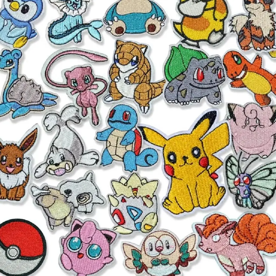 wholesale Anime Pikachu Pokemon Game Monster Character For Sew Clothing Iron on Adhesive Embroidery Patches DIY Jeans Applique
wholesale Anime Pikachu Pokemon Game Monster Character For Sew Clothing Iron on Adhesive Embroidery Patches DIY Jeans Applique