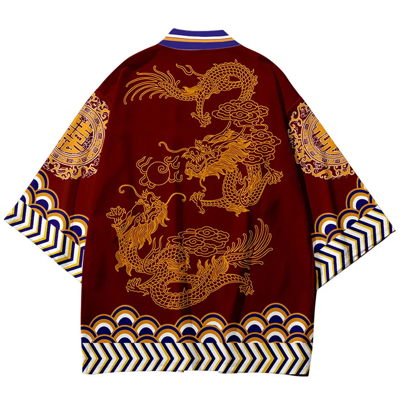 Chinese Loong Print Shirt Clothing Traditional Haori Cosplay Kimono Women Men Japanese Asian Streetwear Cardigan Yukata
Chinese Loong Print Shirt Clothing Traditional Haori Cosplay Kimono Women Men Japanese Asian Streetwear Cardigan Yukata