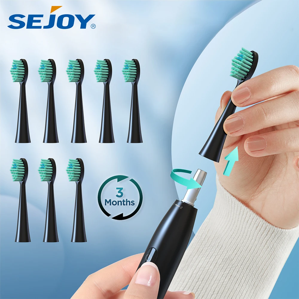 Электрическая зубная щетка Sejoy Sonic, перезаряжаемая отбеливающая зубная щетка с 7 режимами чистки, умным таймером на 2 минуты, уход за зубами IPX7
Электрическая зубная щетка Sejoy Sonic, перезаряжаемая отбеливающая зубная щетка с 7 режимами чистки, умным таймером на 2 минуты, уход за зубами IPX7