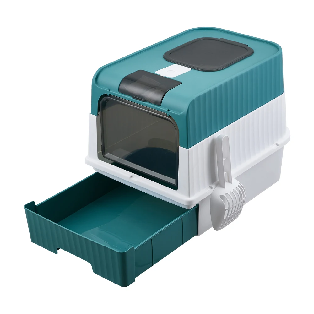 Large Fully Enclosed Cat Litter Box with UV Sterilization
Large Fully Enclosed Cat Litter Box with UV Sterilization