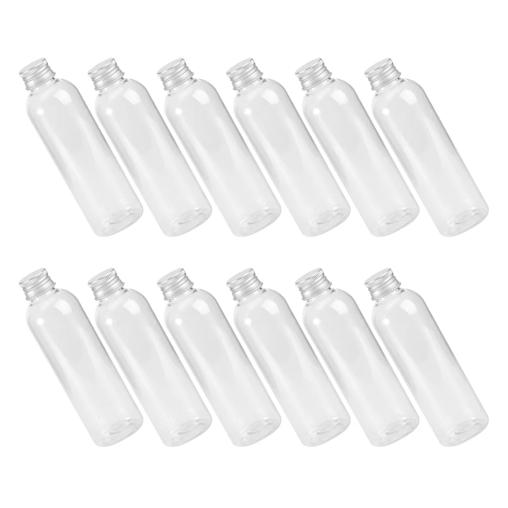12 Pcs Aluminum Cap Transparent Plastic Bottles Travel Shampoo Lotion Dispenser Reusable Toiletry Cream Small Portable Packaging
12 Pcs Aluminum Cap Transparent Plastic Bottles Travel Shampoo Lotion Dispenser Reusable Toiletry Cream Small Portable Packaging