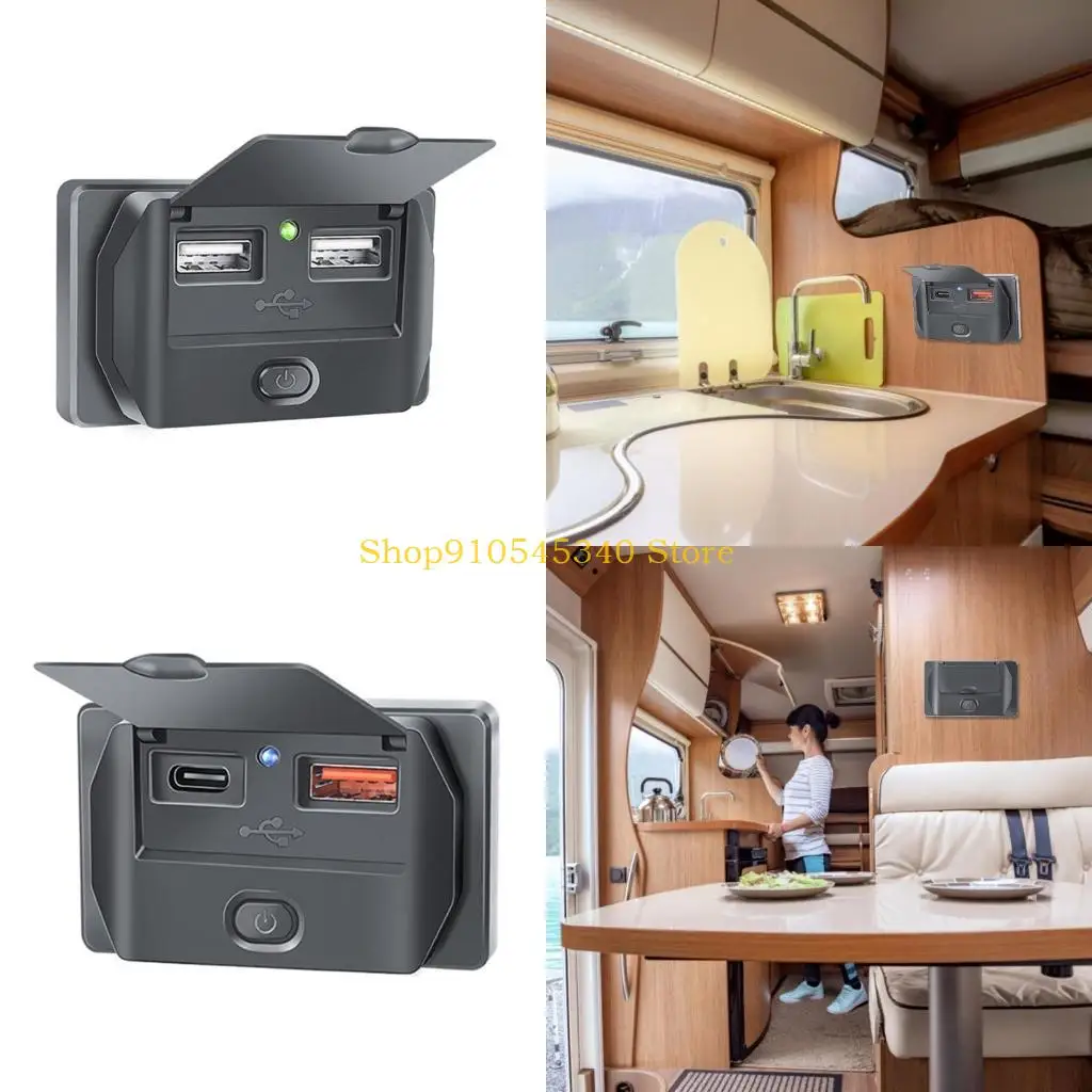 U2JA Panel Mount Charging Port Type-C/USB A/USB A+Type C Socket Power Adapter for Boat Bus ATV USB Outlet
U2JA Panel Mount Charging Port Type-C/USB A/USB A+Type C Socket Power Adapter for Boat Bus ATV USB Outlet