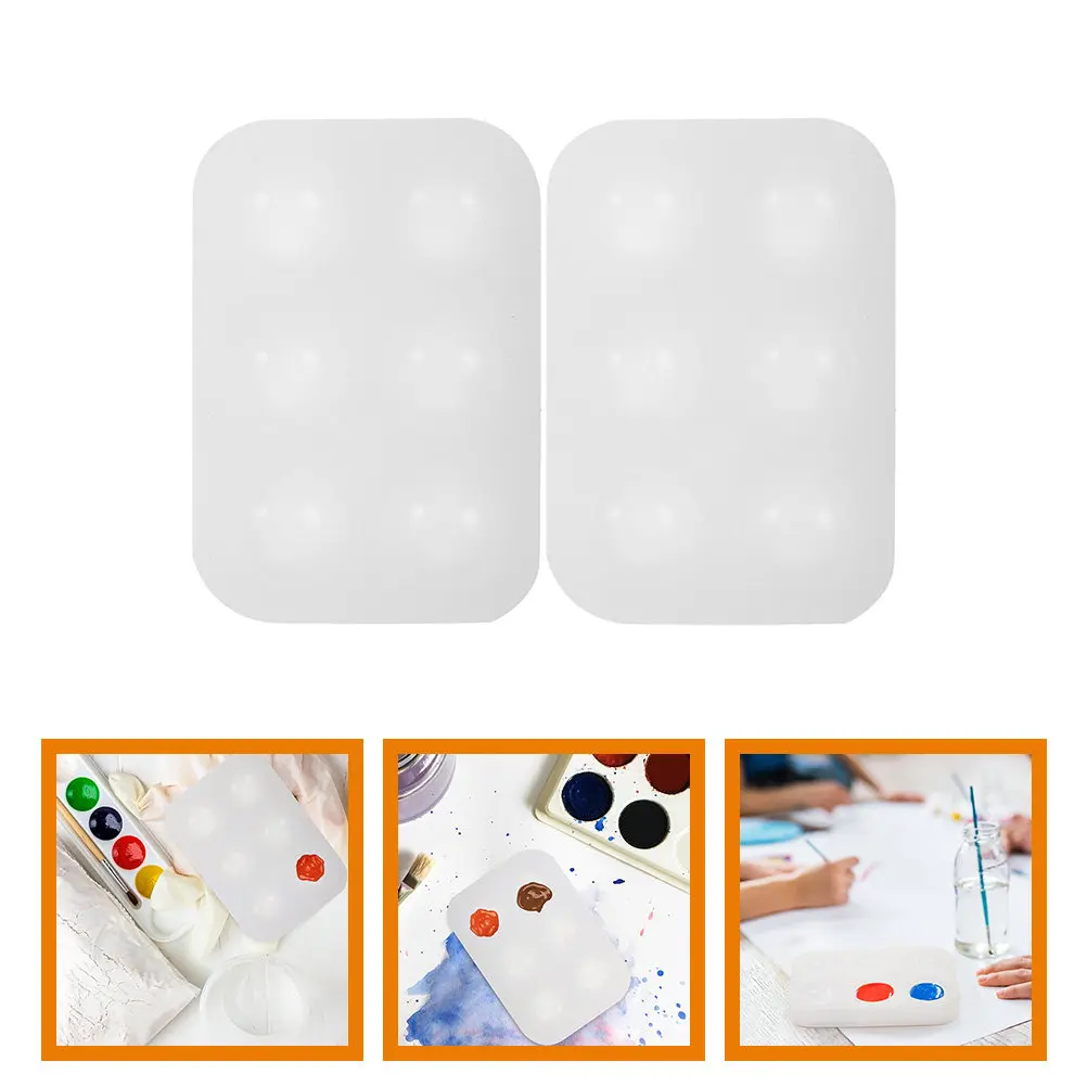 2Pcs Watercolor Silicone Palettes Reusable Paint Mixing Plate Compact Portable Palette for Acrylic Gouache Oil Painting Color
2Pcs Watercolor Silicone Palettes Reusable Paint Mixing Plate Compact Portable Palette for Acrylic Gouache Oil Painting Color