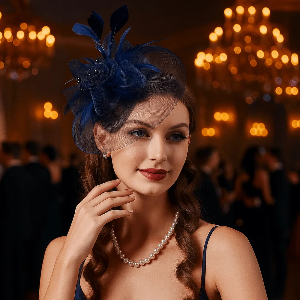 Милая элегантная сетчатая повязка на голову с перьями в стиле ретро, маленький цилиндр с цветком, повязка на голову, необычный головной убор, роскошная свадебная повязка на голову для женщин
Милая элегантная сетчатая повязка на голову с перьями в стиле ретро, маленький цилиндр с цветком, повязка на голову, необычный головной убор, роскошная свадебная повязка на голову для женщин