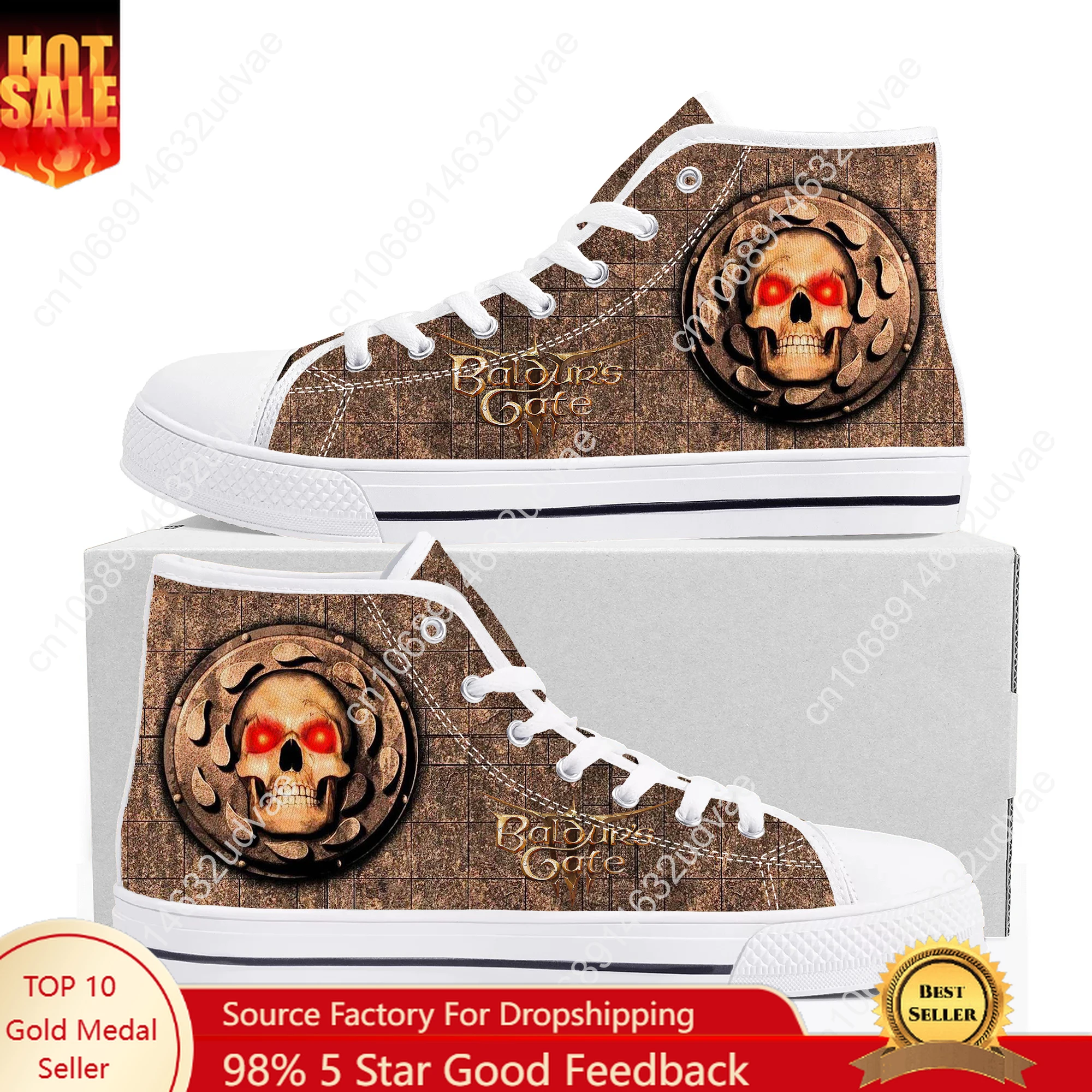Baldur's Gate High Top Shoes Mens Womens Teenager Sneakers Canvas High Quality Outdoor Daily Sneaker Custom Made Couple Shoe
Baldur's Gate High Top Shoes Mens Womens Teenager Sneakers Canvas High Quality Outdoor Daily Sneaker Custom Made Couple Shoe