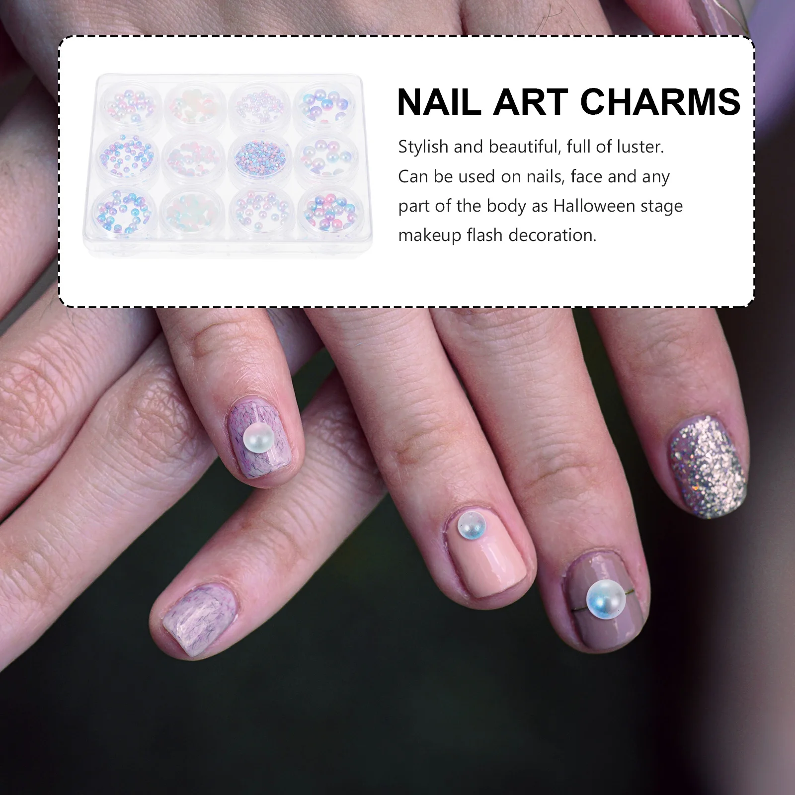 12 Boxes Art Decorations Exquisite Nail Art Diy Decor DIY Charms Gems Accessories Manicure nament Shell Pearl Nail Stickers
12 Boxes Art Decorations Exquisite Nail Art Diy Decor DIY Charms Gems Accessories Manicure nament Shell Pearl Nail Stickers