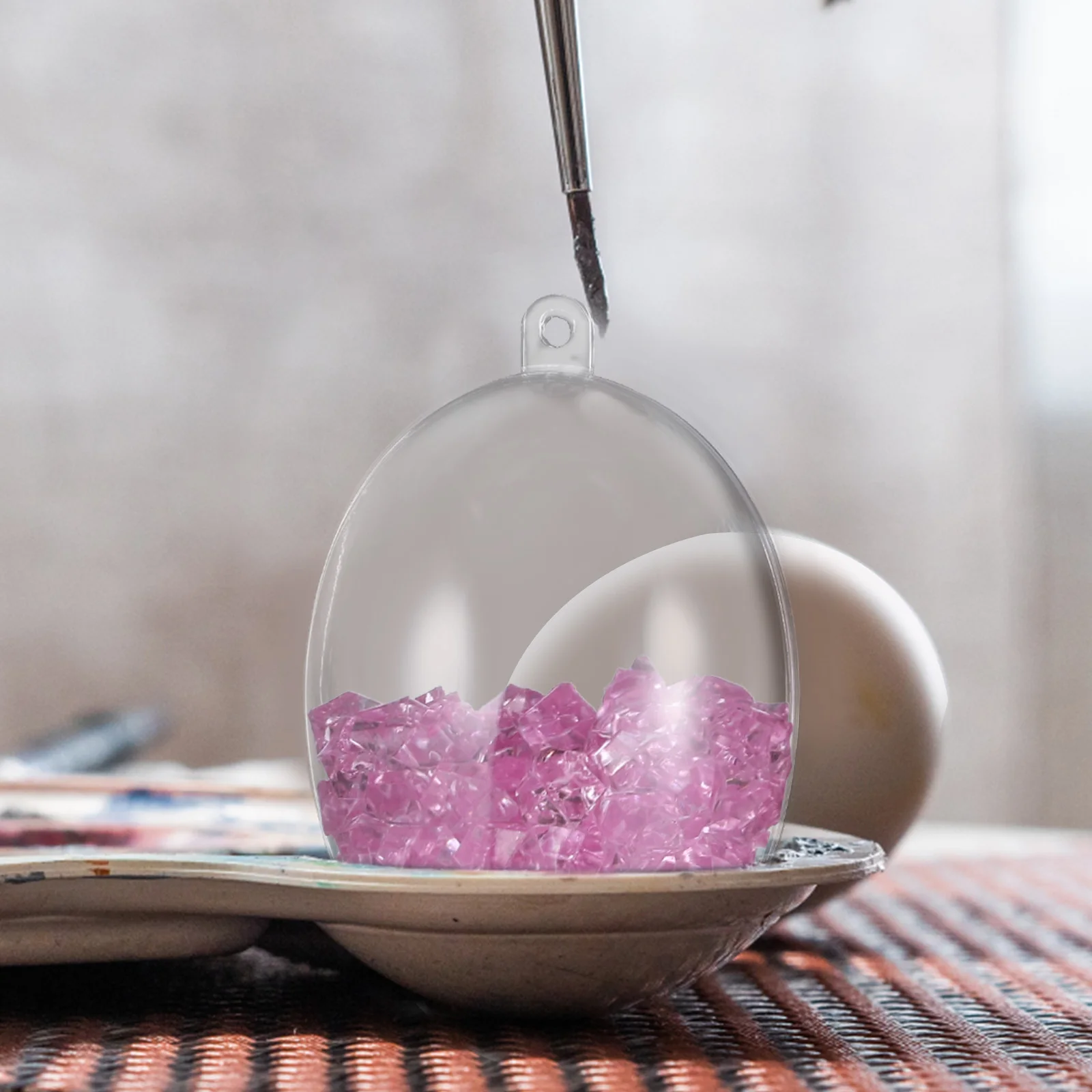 Fillable Balls Transparent Clear Baubles Hollow Hanging Ornaments Diy Easter Decoration Crafts Storage Premium Acrylic 
Fillable Balls Transparent Clear Baubles Hollow Hanging Ornaments Diy Easter Decoration Crafts Storage Premium Acrylic