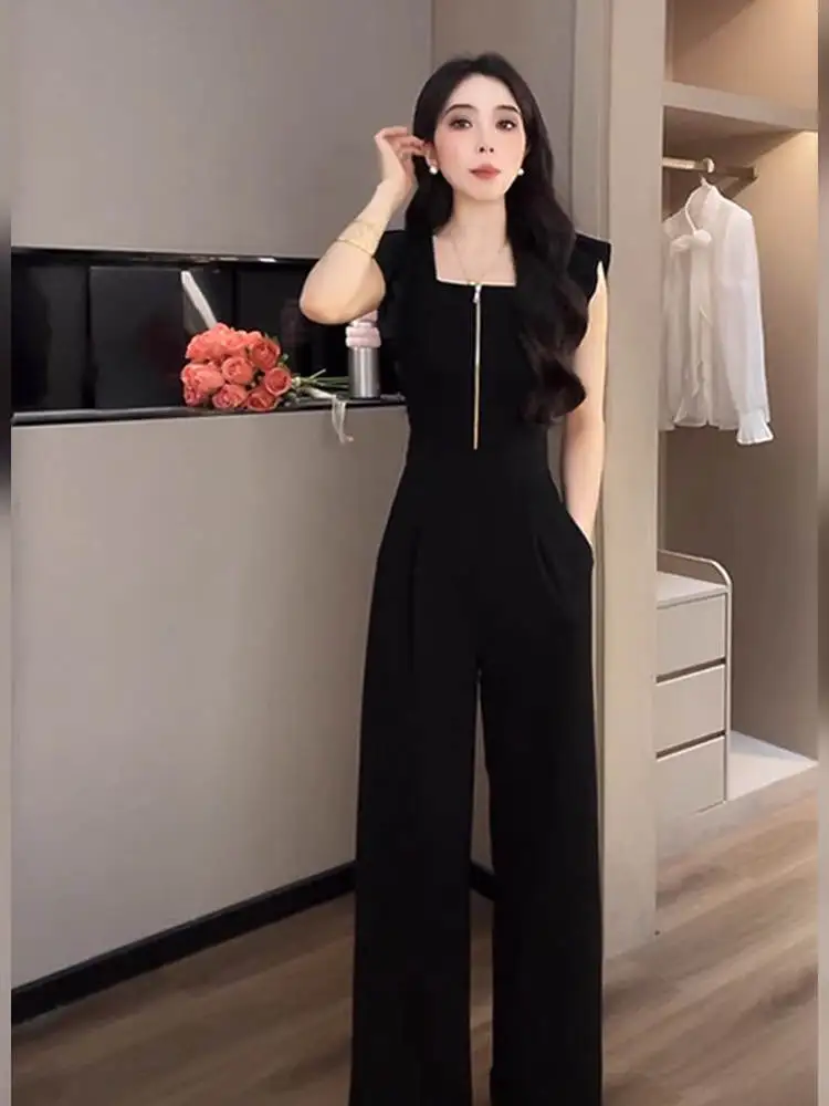 Hebe Sle Casual High Waist Wide Leg Pants Suit Women's Faion Summer 2025 Bla Slimming Flng Sve
Hebe Sle Casual High Waist Wide Leg Pants Suit Women's Faion Summer 2025 Bla Slimming Flng Sve