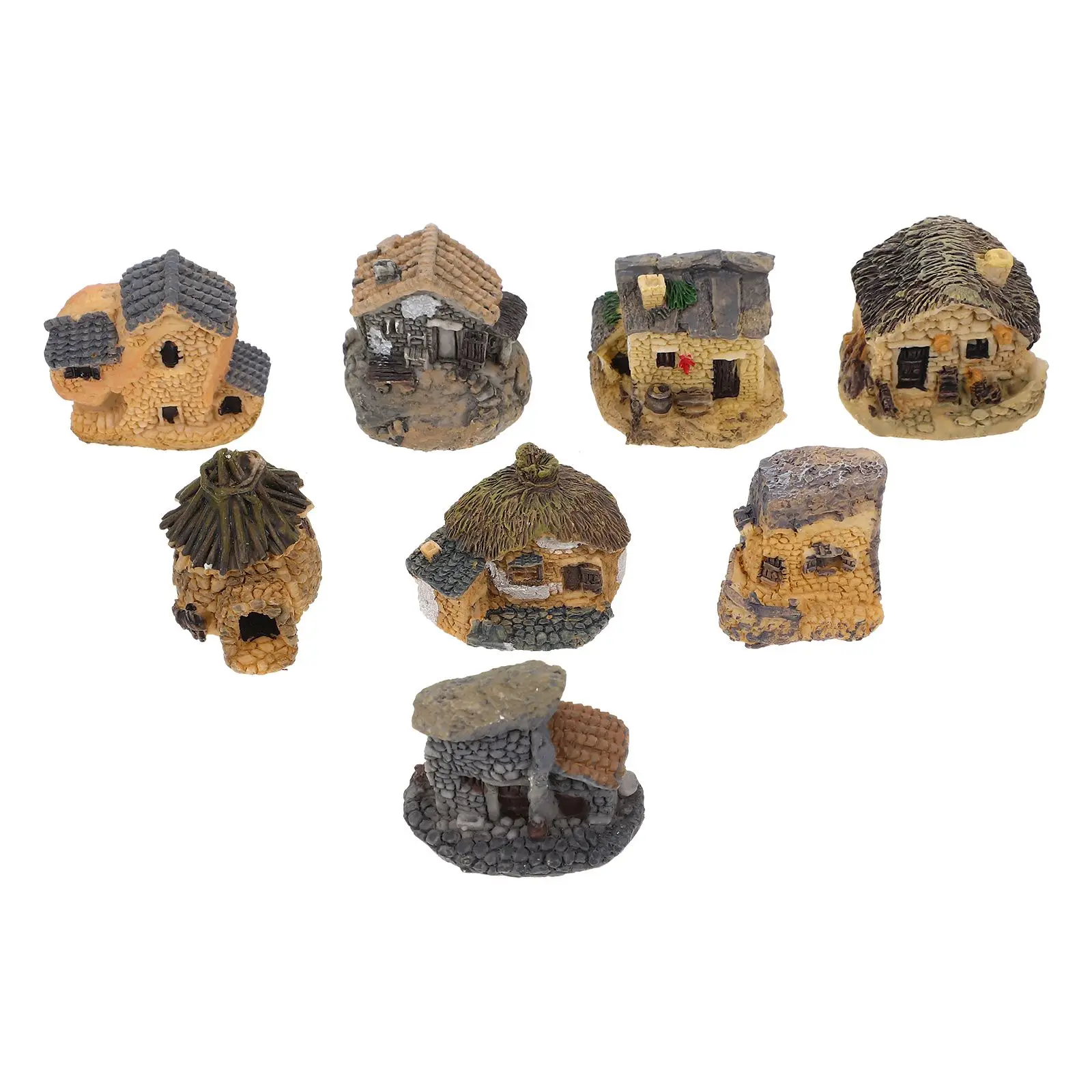 8 Pcs Resin Small House Mini Garden Decorations Durable Miniature Cottage Fairy Tale Gift Micro Landscape Prop Home Statue
8 Pcs Resin Small House Mini Garden Decorations Durable Miniature Cottage Fairy Tale Gift Micro Landscape Prop Home Statue