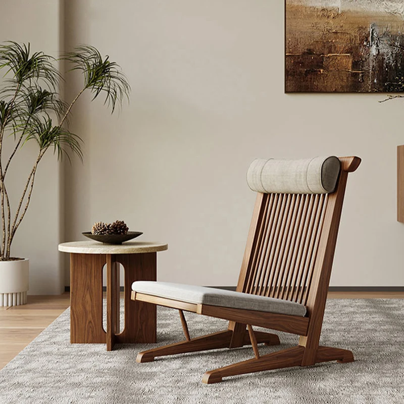 Solid wood lazy sofa chair retro casual sofa chair home living room designer simple
Solid wood lazy sofa chair retro casual sofa chair home living room designer simple