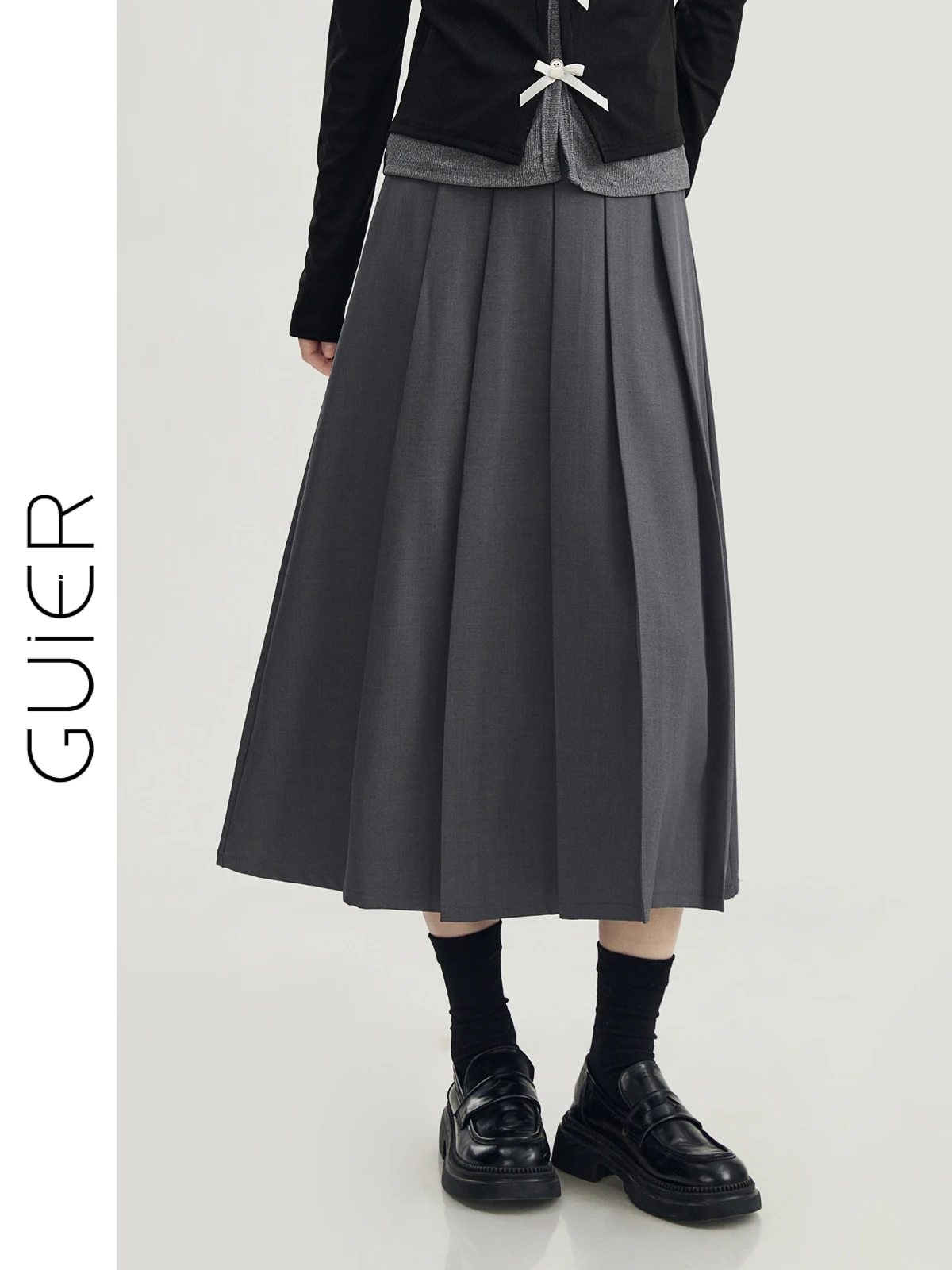 Юбка Guier Long A-Line женская, весна 2026, новая коллекция, винтажная, с высокой талией, плиссированная, универсальная, средней длины
Юбка Guier Long A-Line женская, весна 2026, новая коллекция, винтажная, с высокой талией, плиссированная, универсальная, средней длины