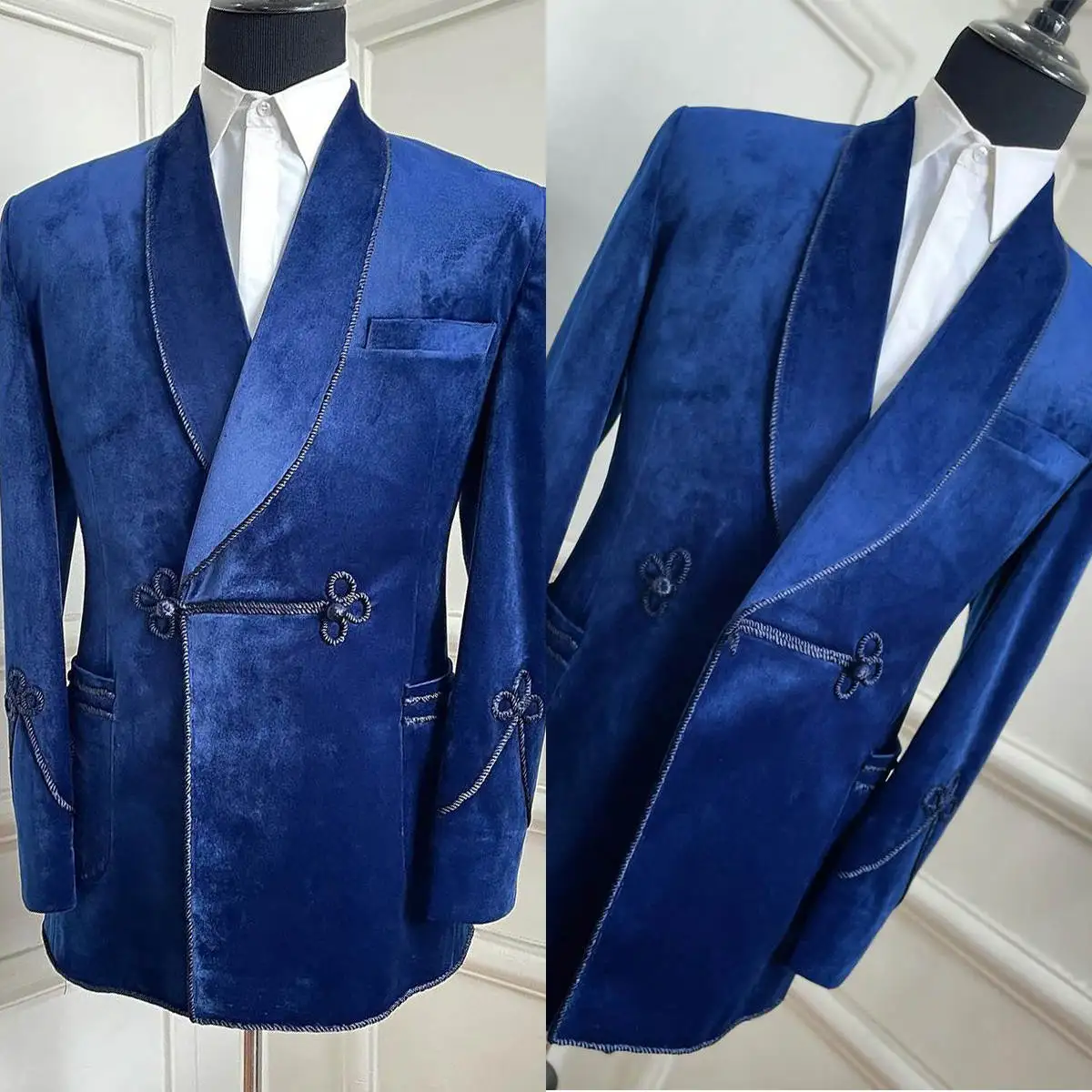 Bright Wedding Tuxedos Velvet 1 Piece Set Jacket Groom Suit Classic Fit Double Breasted Evening Party Outfits Customized
Bright Wedding Tuxedos Velvet 1 Piece Set Jacket Groom Suit Classic Fit Double Breasted Evening Party Outfits Customized