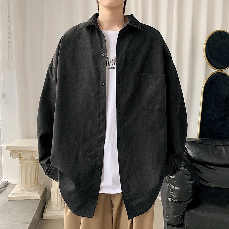 TRSYPHXM 2024 long sleeved shirt men's Korean style trendy autumn new shirt loose solid color thin jacket
TRSYPHXM 2024 long sleeved shirt men's Korean style trendy autumn new shirt loose solid color thin jacket