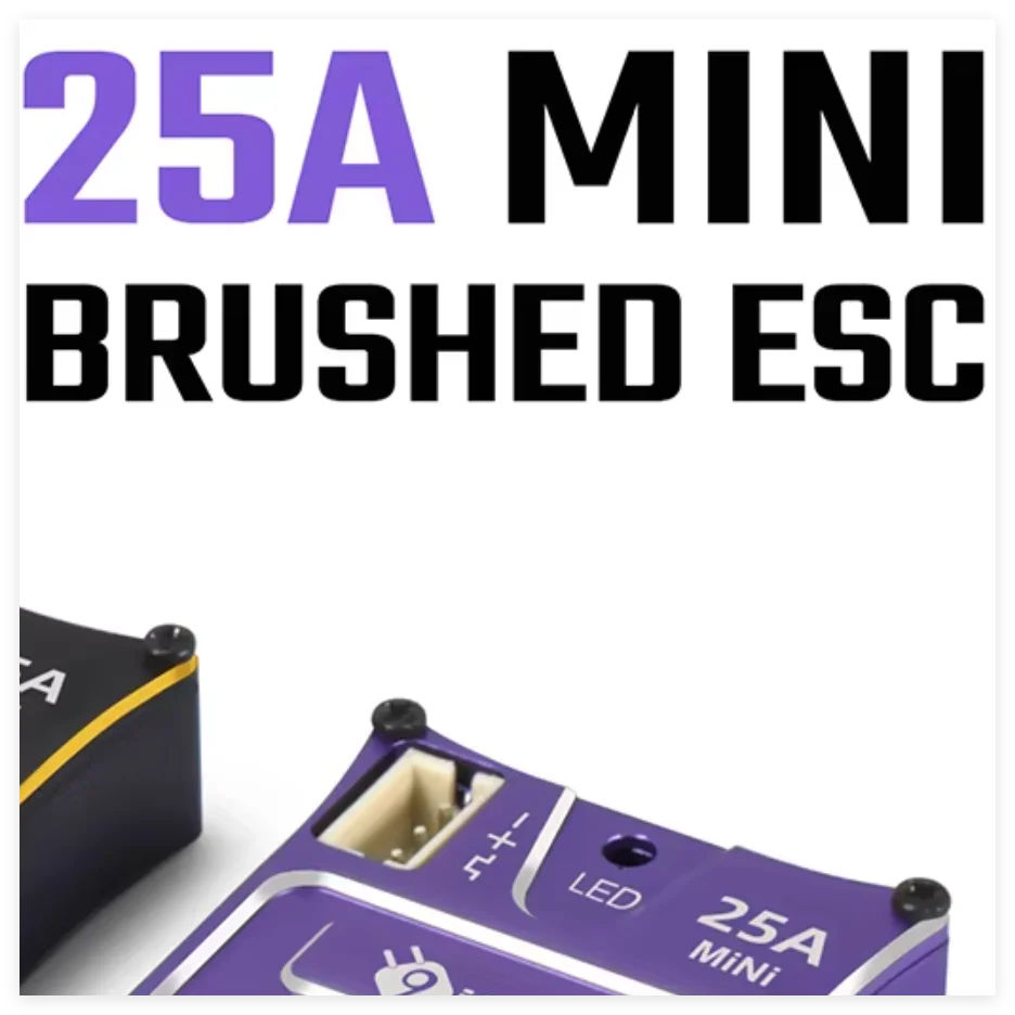 9IMOD MINI 25A Brushed ESC 6V/2A BEC 2-3S LiPo IP65 Waterproof For 1/18 1/24 Crawler Car
9IMOD MINI 25A Brushed ESC 6V/2A BEC 2-3S LiPo IP65 Waterproof For 1/18 1/24 Crawler Car