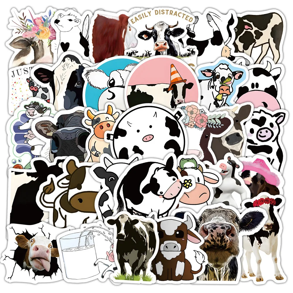 10/60PCS Dairy Cow Cartoon Stickers Animal Graffiti Decals Kids Toys Decoration Luggage Laptop Phone Guitar Car Bike Sticker Toy
10/60PCS Dairy Cow Cartoon Stickers Animal Graffiti Decals Kids Toys Decoration Luggage Laptop Phone Guitar Car Bike Sticker Toy