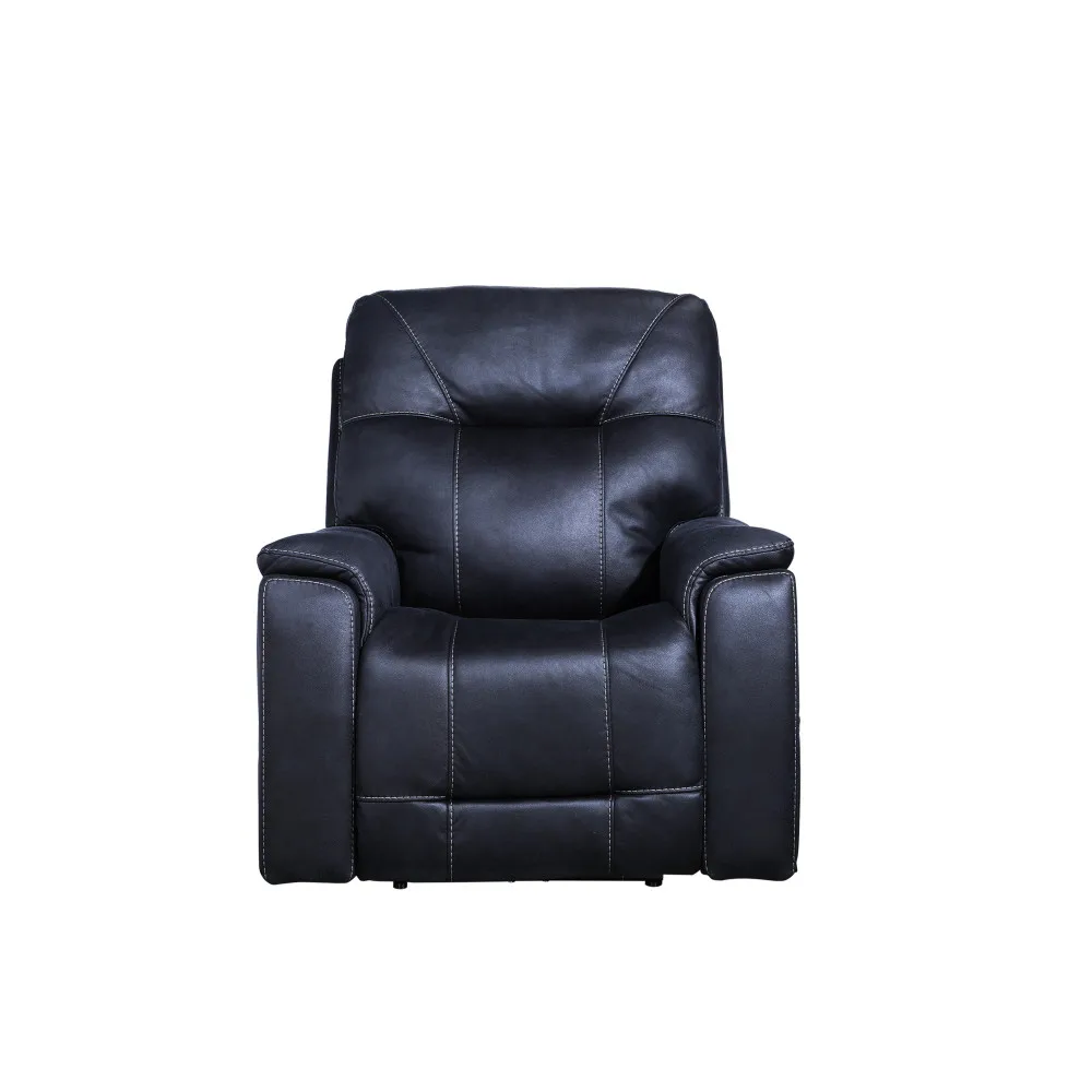 Triple-Power Recliner with Lighted Cupholders - Ocean Blue Leatherette, Transitional Design
Triple-Power Recliner with Lighted Cupholders - Ocean Blue Leatherette, Transitional Design
