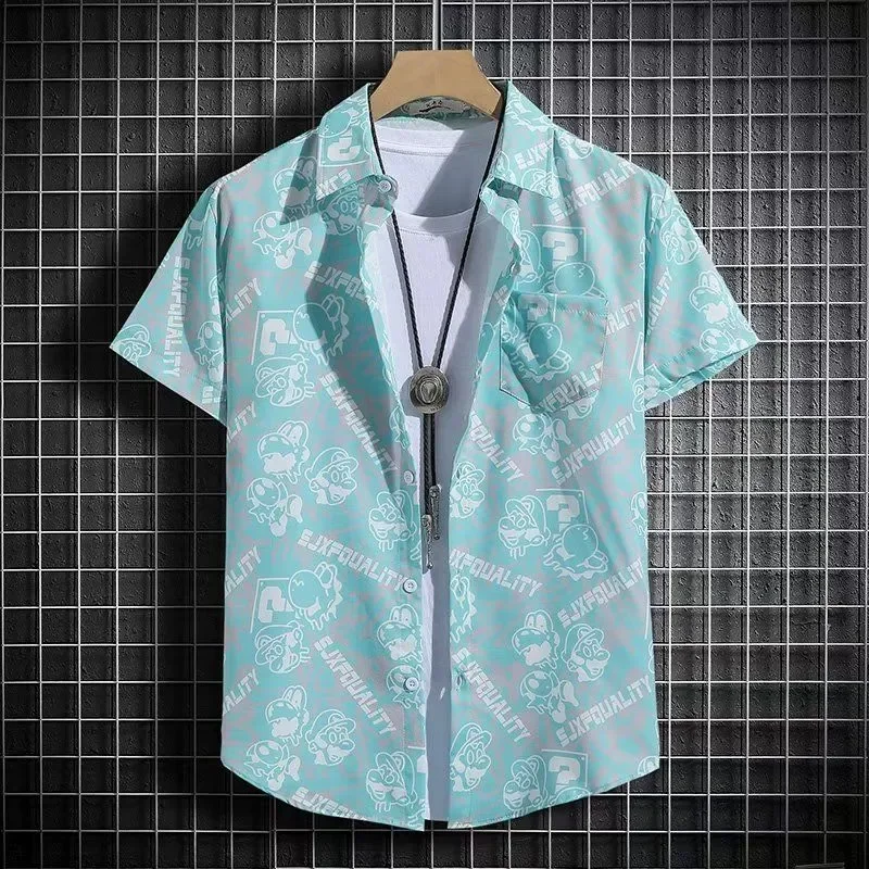 Mens Cartoon Print Short Sleeve Shirt Casual Hawaiian Beach Summer Tops
Mens Cartoon Print Short Sleeve Shirt Casual Hawaiian Beach Summer Tops