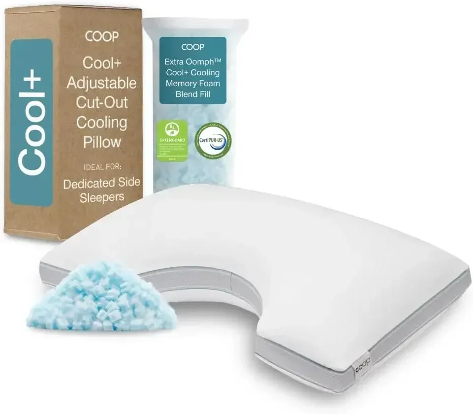 Cool+ Cut-Out Adjustable Pillow Queen with Cooling Gel & Shoulder Cut-Out for Head Support, Side Sleeper Pillow, Neck Support
Cool+ Cut-Out Adjustable Pillow Queen with Cooling Gel & Shoulder Cut-Out for Head Support, Side Sleeper Pillow, Neck Support