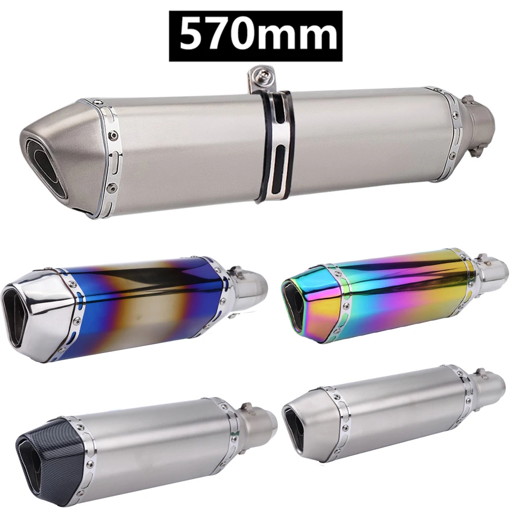 Slip - On Universal 38-51mm 370mm 470mm 570mm High Performance Motorcycle Exhaust Vent Pipe With Muffler Stainless Steel
Slip - On Universal 38-51mm 370mm 470mm 570mm High Performance Motorcycle Exhaust Vent Pipe With Muffler Stainless Steel
