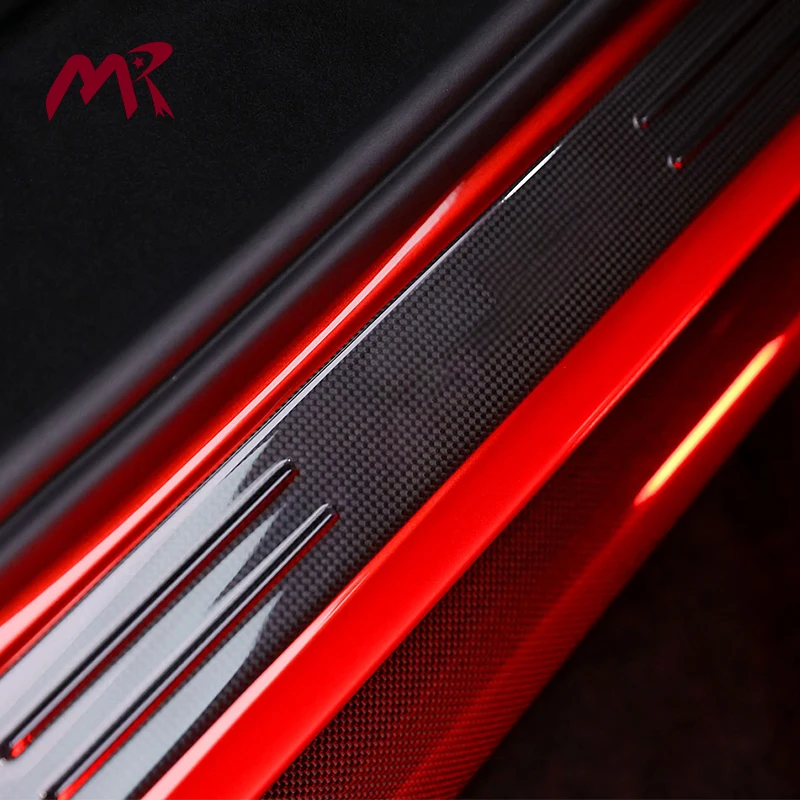 Original OEM Style Dry Carbon Fiber Door Sill Plate Welcome Pedal For Ferrari 296 Threshold Pedal Paste Parts
Original OEM Style Dry Carbon Fiber Door Sill Plate Welcome Pedal For Ferrari 296 Threshold Pedal Paste Parts