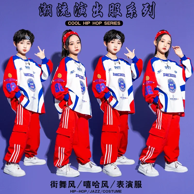 Kids Hip Hop Clothing Contrast Joggers Pant Boys Street Dance Outfits Girls Streetwear Child Jazz Sport Costume Clothes Sets
Kids Hip Hop Clothing Contrast Joggers Pant Boys Street Dance Outfits Girls Streetwear Child Jazz Sport Costume Clothes Sets