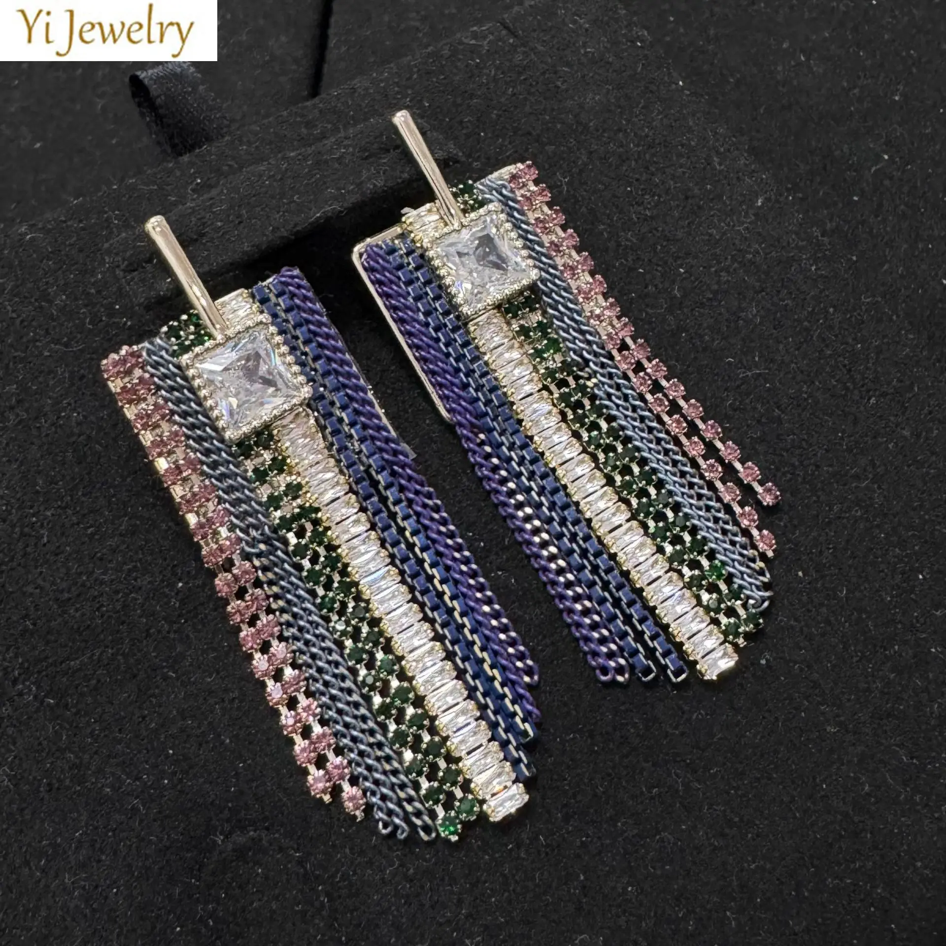 women earrings long wide tassel pendant earrings dinner party bar jewelry
women earrings long wide tassel pendant earrings dinner party bar jewelry