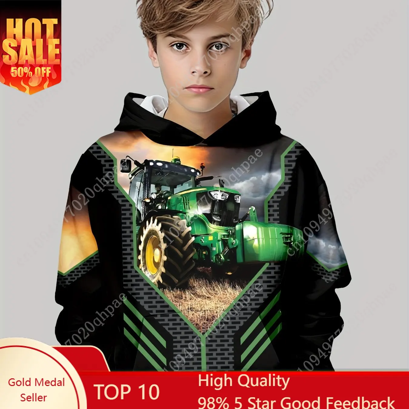 Children's Clothing Hoodies Long Sleeve Kid Clothes Boys Cartoon Children's Fashion Tractors Print Girls Summer Clothes Boy Tops
Children's Clothing Hoodies Long Sleeve Kid Clothes Boys Cartoon Children's Fashion Tractors Print Girls Summer Clothes Boy Tops