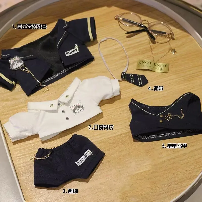 "Ocean Blue Star Blue, cotton doll clothes 20cm cute doll clothes set with gold-rimmed glasses, navy"
"Ocean Blue Star Blue, cotton doll clothes 20cm cute doll clothes set with gold-rimmed glasses, navy"