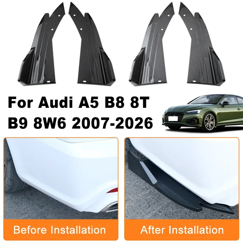 Car Rear Bumper Spoiler Lip Diffuser Side Skirt Splitter Wrap Angle Anti-Crash Protection For Audi A5 B8 8T B9 8W6 2007-2026
Car Rear Bumper Spoiler Lip Diffuser Side Skirt Splitter Wrap Angle Anti-Crash Protection For Audi A5 B8 8T B9 8W6 2007-2026