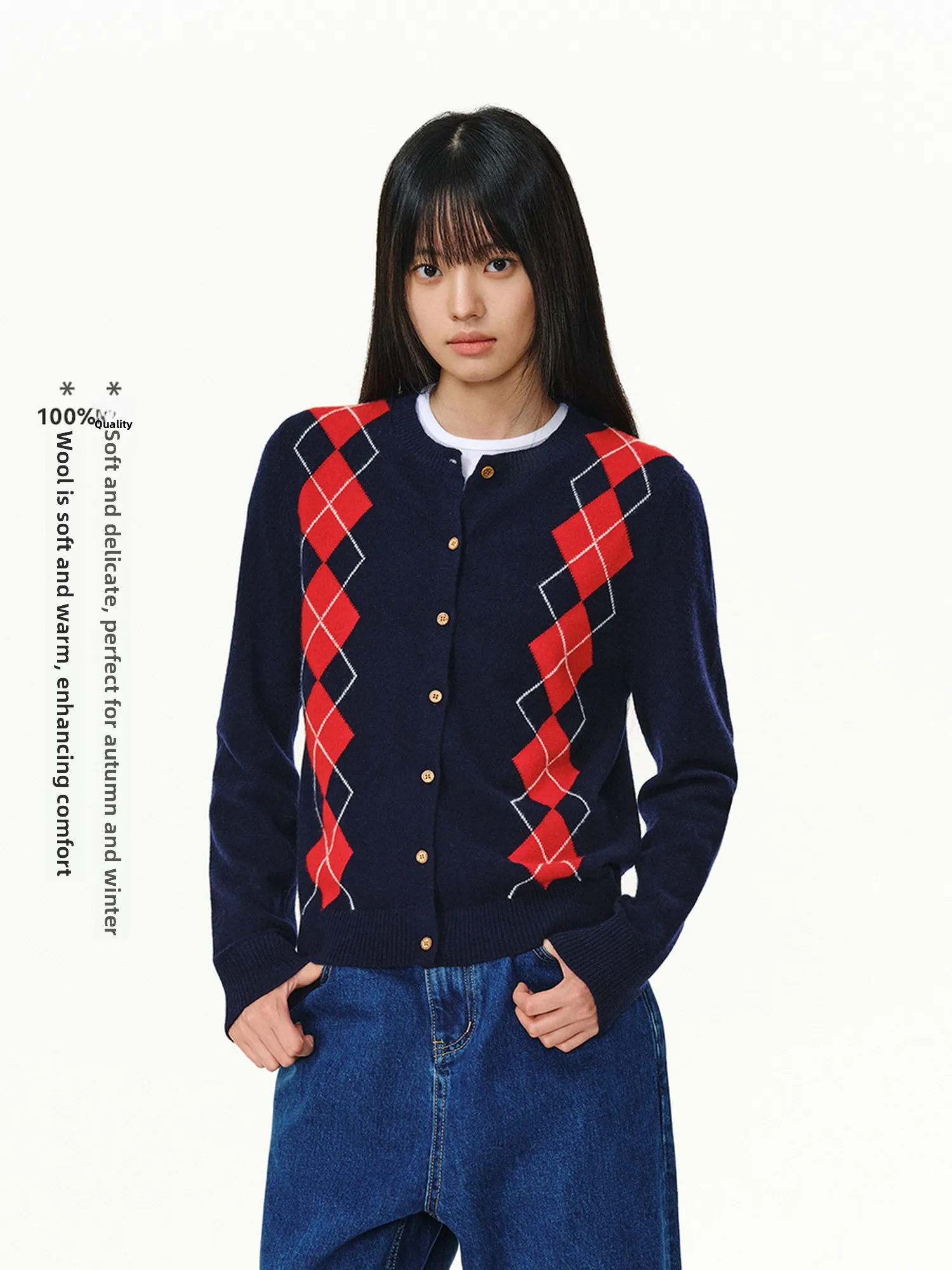 Red Diamond Pattern Knitted Sweater Women's Casual Outerwear Autumn Winter American Retro Design Casual Sle Long Sve Car...
Red Diamond Pattern Knitted Sweater Women's Casual Outerwear Autumn Winter American Retro Design Casual Sle Long Sve Car...