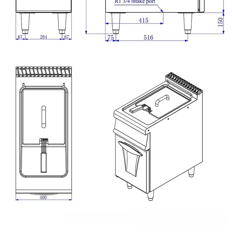 Commercial kitchen gas fryer efficient heating design large capacity one can 1 basket commercial kitchen equipment
Commercial kitchen gas fryer efficient heating design large capacity one can 1 basket commercial kitchen equipment