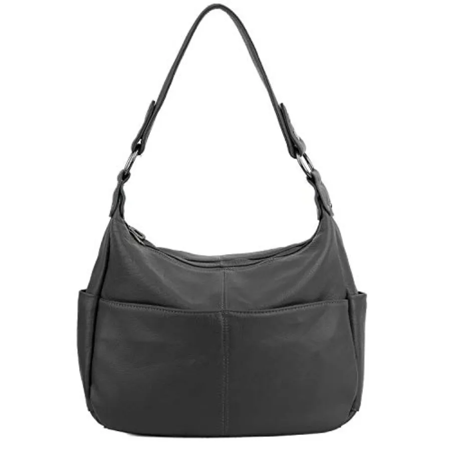 YALUXE Women's Genuine Leather Shoulder Bags Hobo Handbags Purses with Double Zipper Pockets and Crossbody Strap
YALUXE Women's Genuine Leather Shoulder Bags Hobo Handbags Purses with Double Zipper Pockets and Crossbody Strap