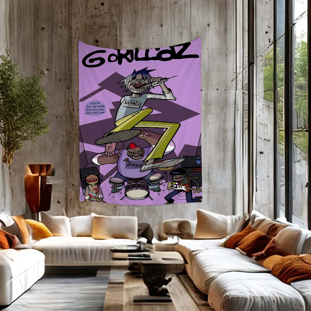 G-Gorillaz Printed Large Wall Tapestry Art Science Fiction Room Home Decor Decor Blanket
G-Gorillaz Printed Large Wall Tapestry Art Science Fiction Room Home Decor Decor Blanket