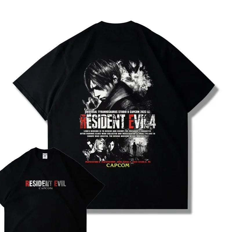 2025 Film Resident Evil Pattern Printed Summer T-shirt Fashion trend Loose casual 100% cotton round neck short sleeve T-shirt
2025 Film Resident Evil Pattern Printed Summer T-shirt Fashion trend Loose casual 100% cotton round neck short sleeve T-shirt