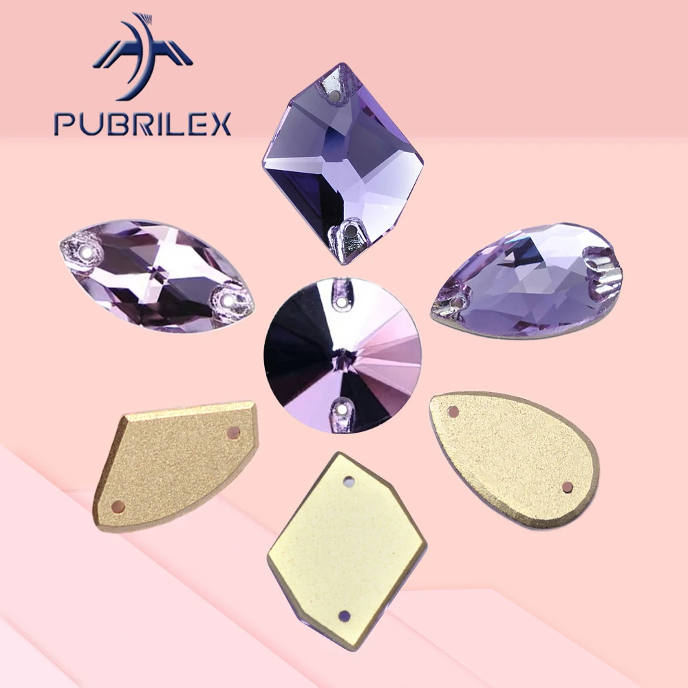 Pubrilex Violet Shapes Sew On Rhinestones Flatback Edges with Chamferes Crystal Sewing Strass for Garment Dress Accessories
Pubrilex Violet Shapes Sew On Rhinestones Flatback Edges with Chamferes Crystal Sewing Strass for Garment Dress Accessories