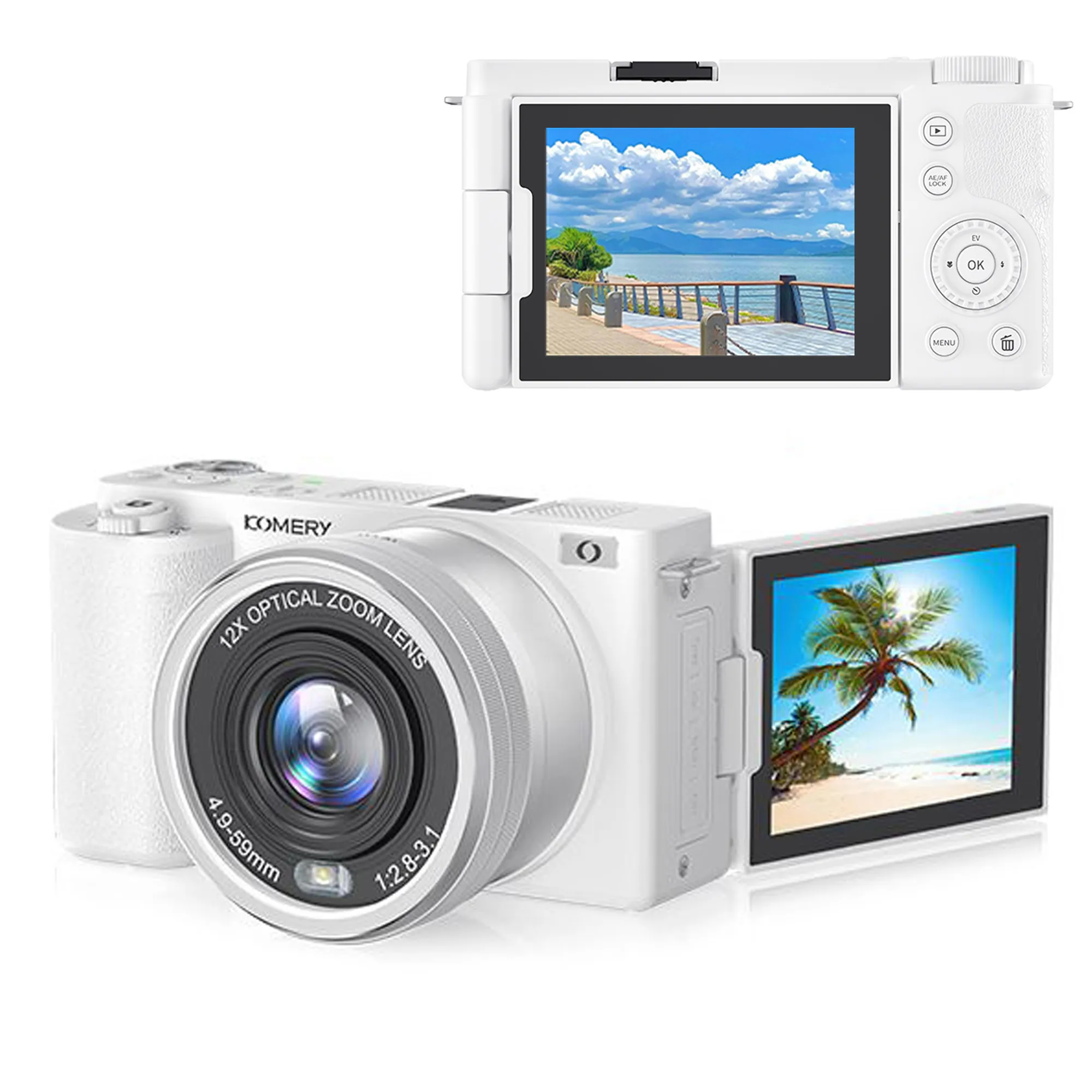5K HD Digital Cameras for Photography 12X Optical Zoom Vlogging Camera for YouTube 72MP WiFi Auto Focus Livestream Video Cameras
5K HD Digital Cameras for Photography 12X Optical Zoom Vlogging Camera for YouTube 72MP WiFi Auto Focus Livestream Video Cameras