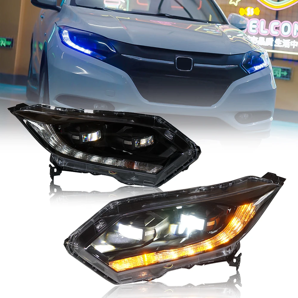 Headlights For Honda HRV 2015-2018 LED Headlamps Projector Assembly Car Apartment Start-up Animation with a Splash of Blue
Headlights For Honda HRV 2015-2018 LED Headlamps Projector Assembly Car Apartment Start-up Animation with a Splash of Blue