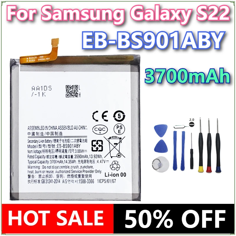 Brand New EB-BS901ABY 3700mAh High Quality Replacement Mobile Phone Battery For Samsung Galaxy S22+tools
Brand New EB-BS901ABY 3700mAh High Quality Replacement Mobile Phone Battery For Samsung Galaxy S22+tools