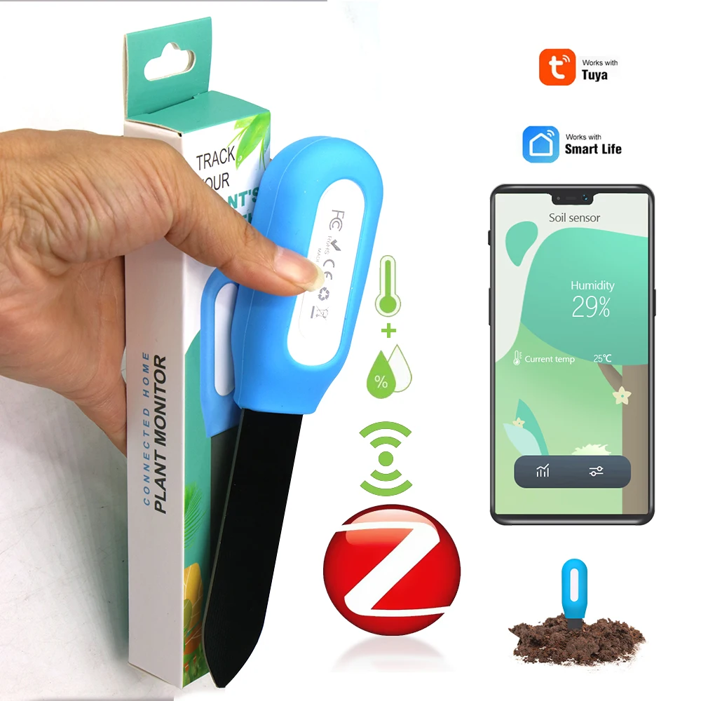 Умный датчик почвы Zigbee для дома, сада, теплицы, растений, цветов, влаги и температуры воздуха, устройство удаленного мониторинга
Умный датчик почвы Zigbee для дома, сада, теплицы, растений, цветов, влаги и температуры воздуха, устройство удаленного мониторинга