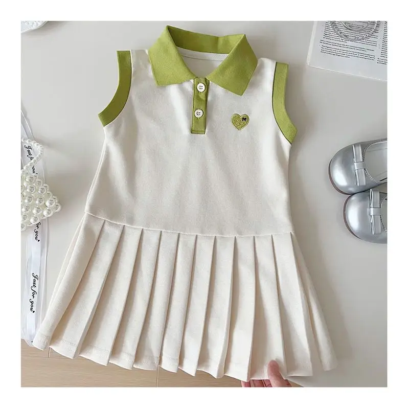 Summer baby girl's short sleeved dress new stylish children's princess dress little girl POLO dress
Summer baby girl's short sleeved dress new stylish children's princess dress little girl POLO dress