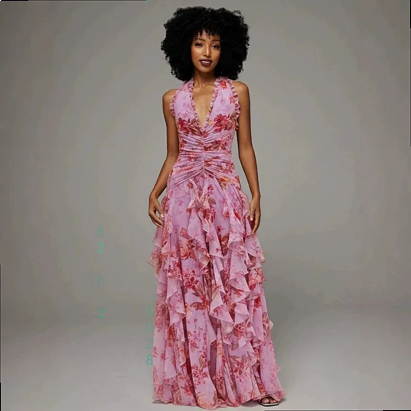 V Neck Wrap Dress Irregular Layered Evening Dress French Sweet Floral Midi Dresses Jumpsuit Playsuit Matching Set
V Neck Wrap Dress Irregular Layered Evening Dress French Sweet Floral Midi Dresses Jumpsuit Playsuit Matching Set