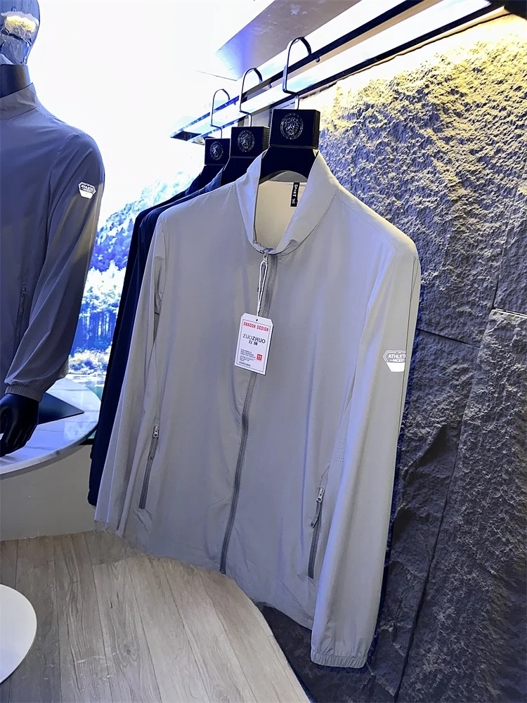 Самая продаваемая мужская модная куртка из ледяного шелка с воротником-стойкой, высокая эластичность, весна-лето, солнцезащитная одежда W Pieces
Самая продаваемая мужская модная куртка из ледяного шелка с воротником-стойкой, высокая эластичность, весна-лето, солнцезащитная одежда W Pieces