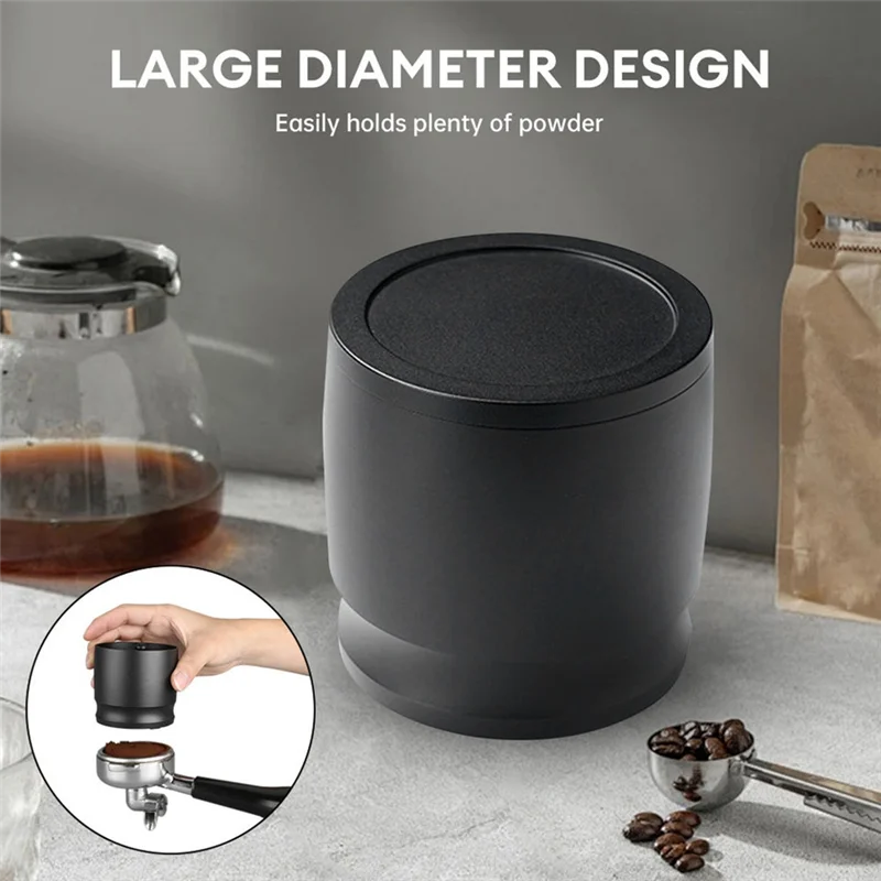 PORK-Aluminum Coffee Dosing Cup With Lid-Fits 58Mm Espresso Machine Handles,Anti-Flying Powder Coffee Quantitative Cup
PORK-Aluminum Coffee Dosing Cup With Lid-Fits 58Mm Espresso Machine Handles,Anti-Flying Powder Coffee Quantitative Cup