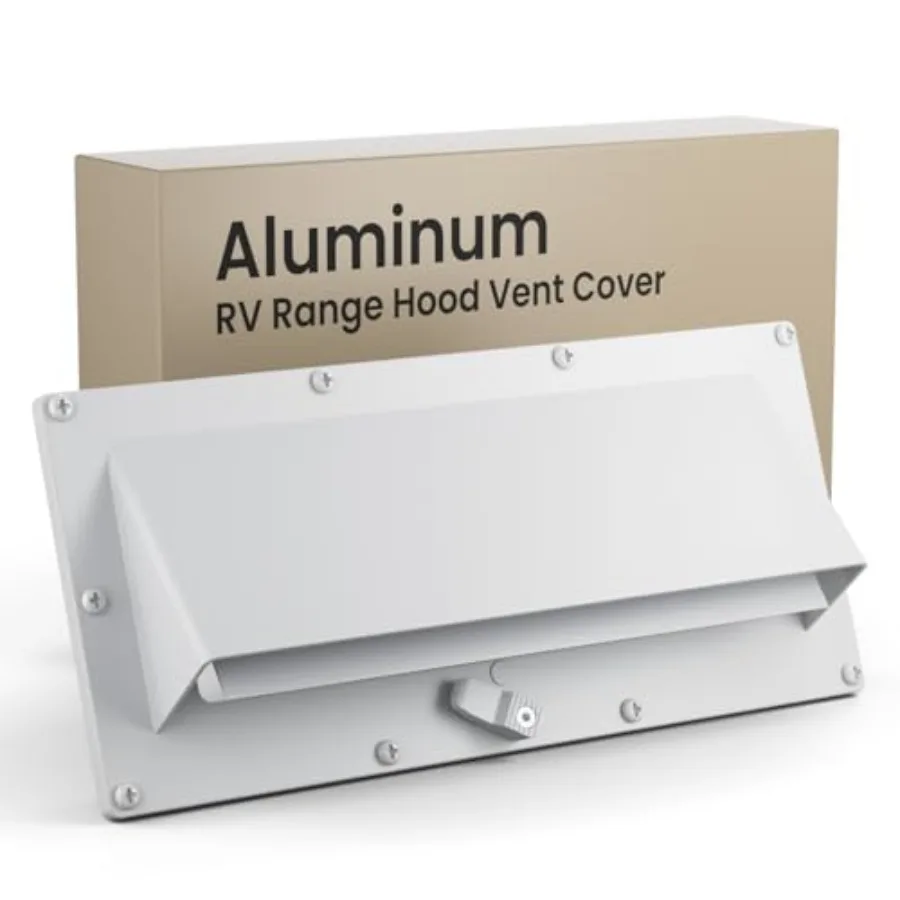 Aluminum RV Stove Vent Hood Cover for Adjustable Range Exhaust Depth Includes Butyl Tape Exterior Kitchen Replacement Camper Ac
Aluminum RV Stove Vent Hood Cover for Adjustable Range Exhaust Depth Includes Butyl Tape Exterior Kitchen Replacement Camper Ac