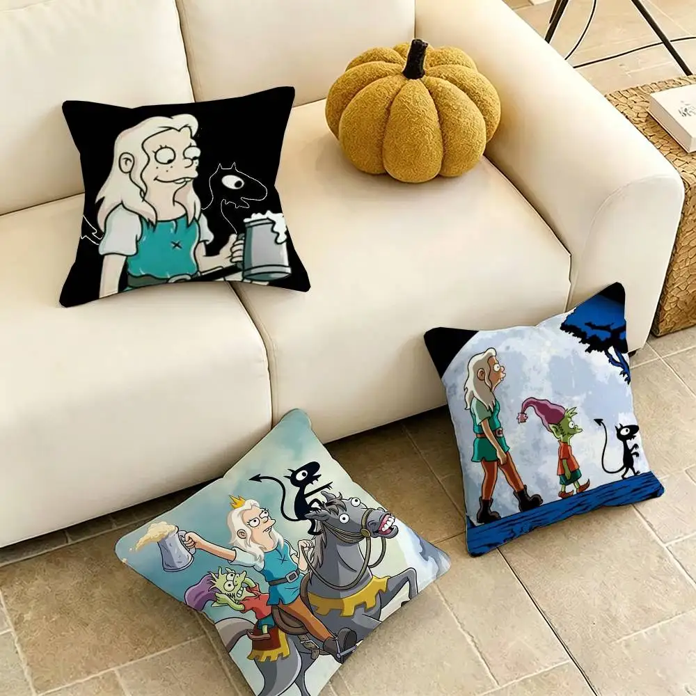 Cartoon D-Disenchantment-T Square Double-Sided printed Pillow Case Bedroom Bedside Pillow Sofa Cushion Cover Gift
Cartoon D-Disenchantment-T Square Double-Sided printed Pillow Case Bedroom Bedside Pillow Sofa Cushion Cover Gift